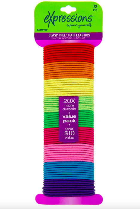 Hair ELASTICs - Assorted Colors - 24-Pack