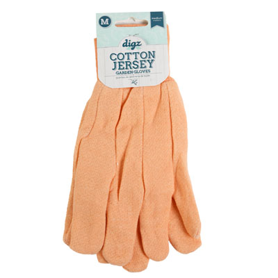 Gloves Cotton JERSEY Medium Peach Dugz Womens Pdq