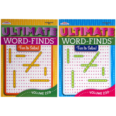 Word Find Ultimate PUZZLE Book2asst In Floor Display #311ppd $3.95