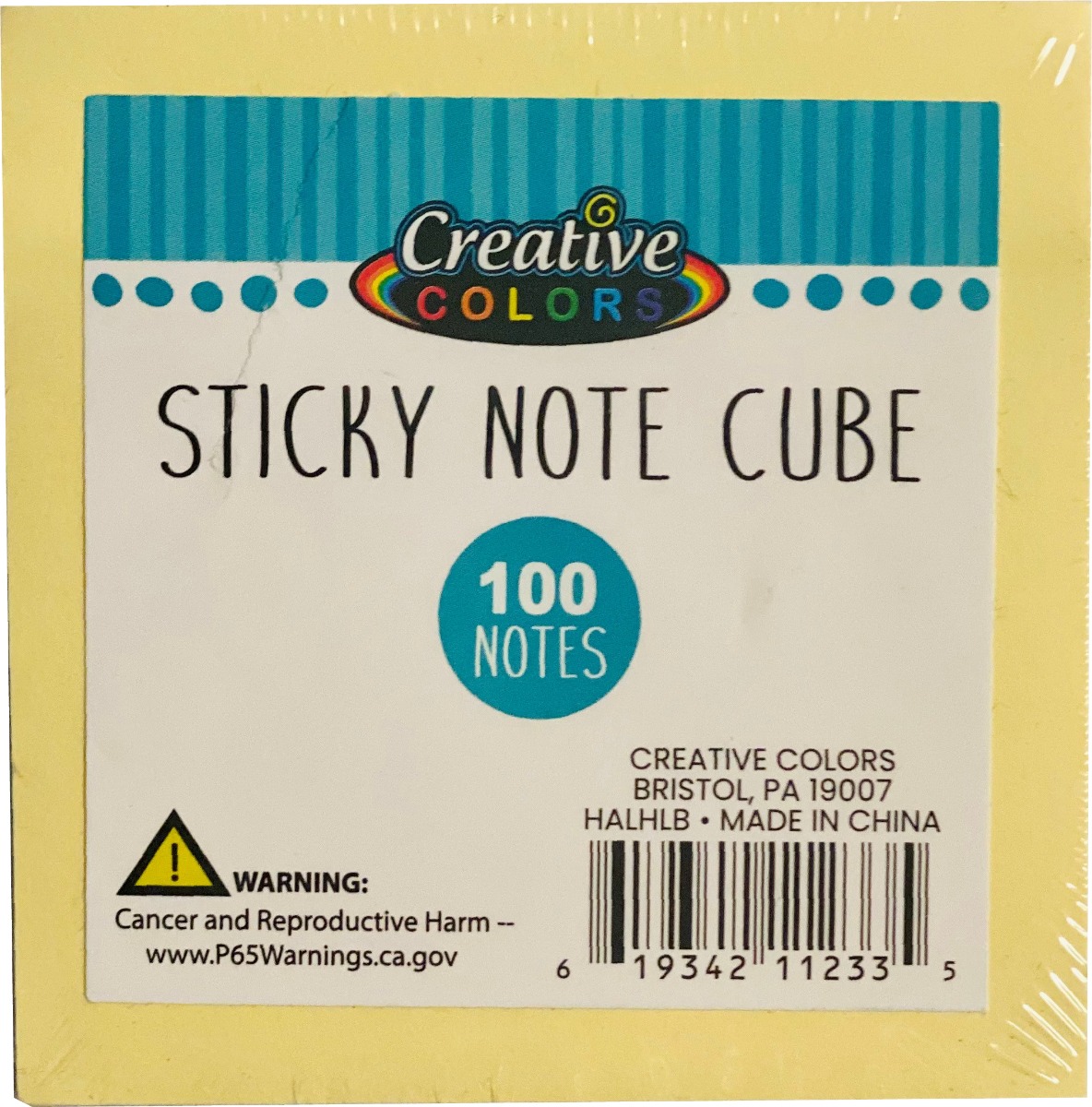 Creative Colors Sticky Note Pads - 100-Pack