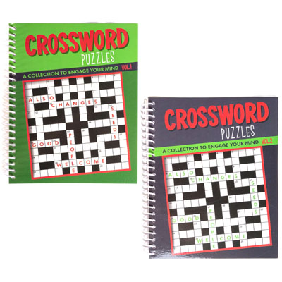 PUZZLE Book Crossword Spiral80 Pg 2 Asstd Counter Display