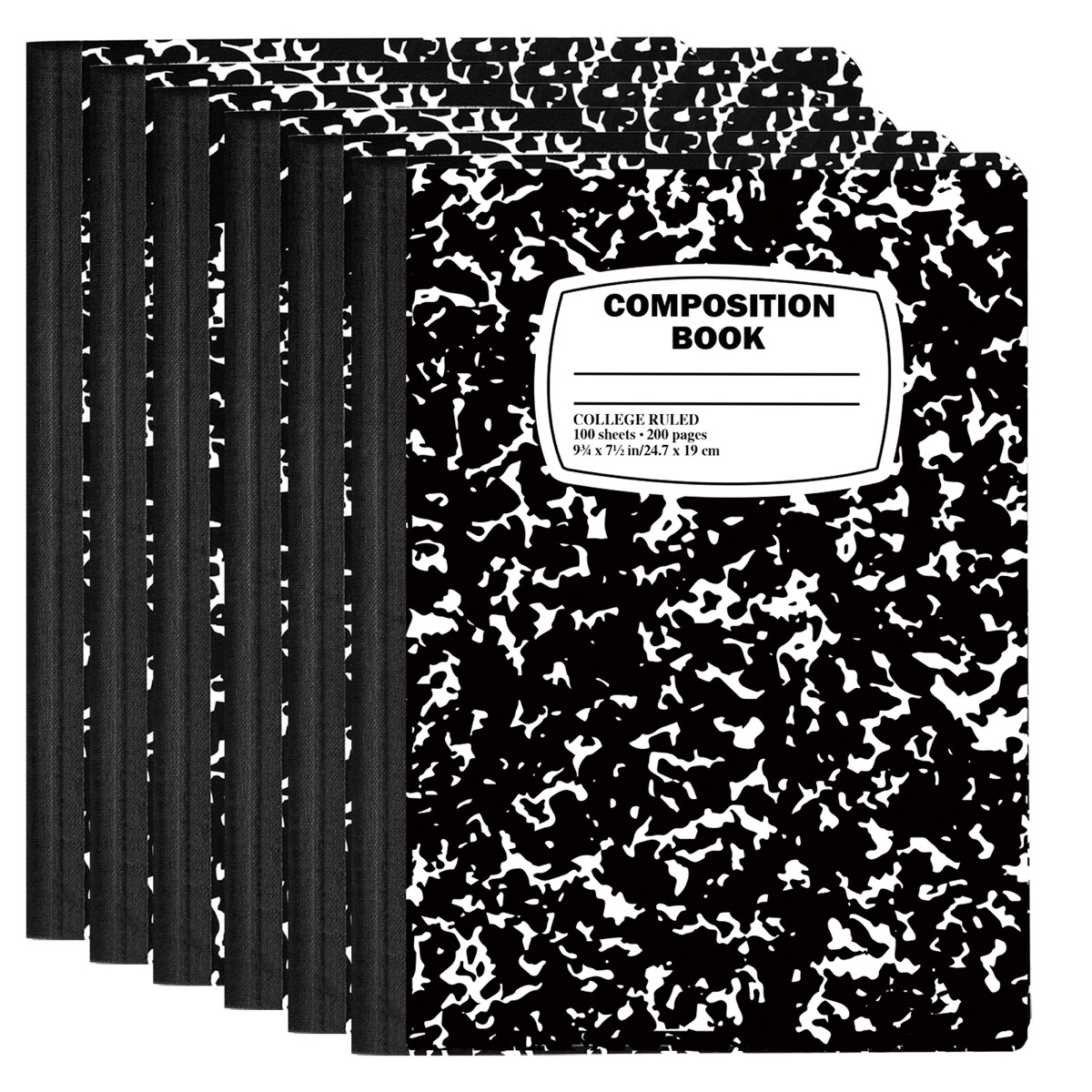 100-Page Marbled Composition College Ruled NOTEBOOKs