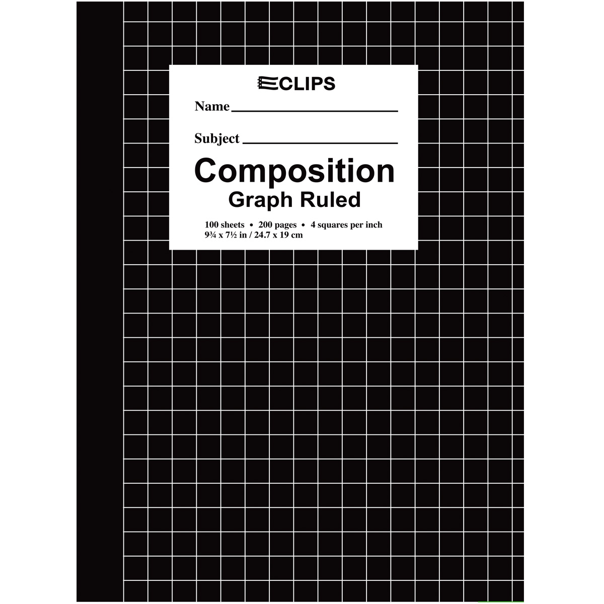 100-Page Graph Ruled Composition NOTEBOOKs