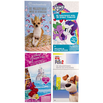 Valentine Cards 32ct LICENSED