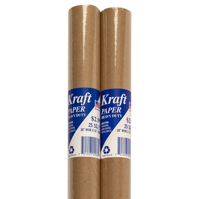 ''Kraft Paper Heavy Duty $2.99 30'''' Wide X 10' Long 25 Sq Ft MADE IN USA''