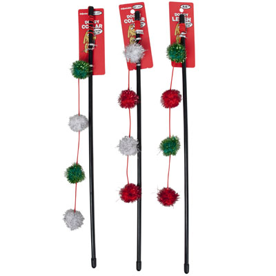 Cat TOY Christmas Wand Assortment 16 Inch In Pdq #ct10362