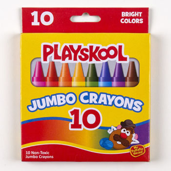 PLAYSKOOL Crayons 10ct Jumbo