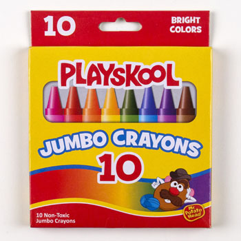 PLAYSKOOL Crayons 10ct Jumbo