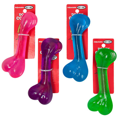 Dog TOY Tpr Bone 6 Inch 4 Colors In Pdq #gt11190