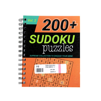 Sudoku Puzzles 256 Pgspiral Bound Vol 1-2