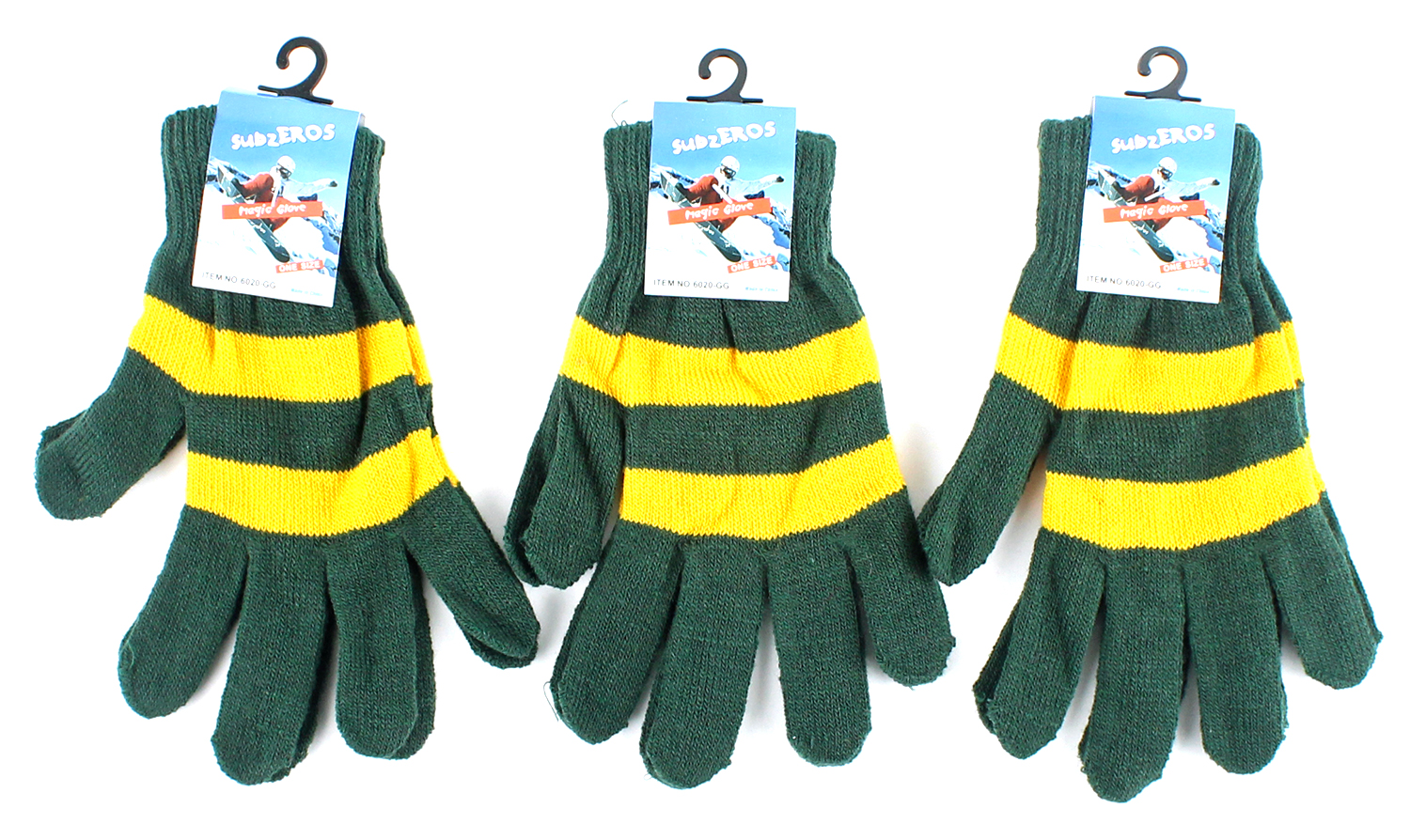 Adult Magic Gloves-Green and GOLD