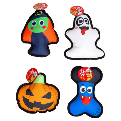 Dog TOY Plush Halloween Asst4 Designs Hang Tag In Pdq#p32581