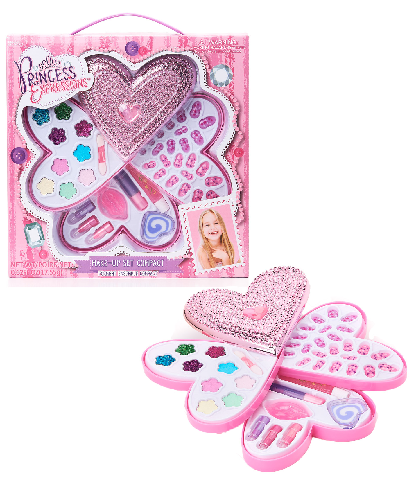 Princess Expressions Heart-Shaped Makeup Kit