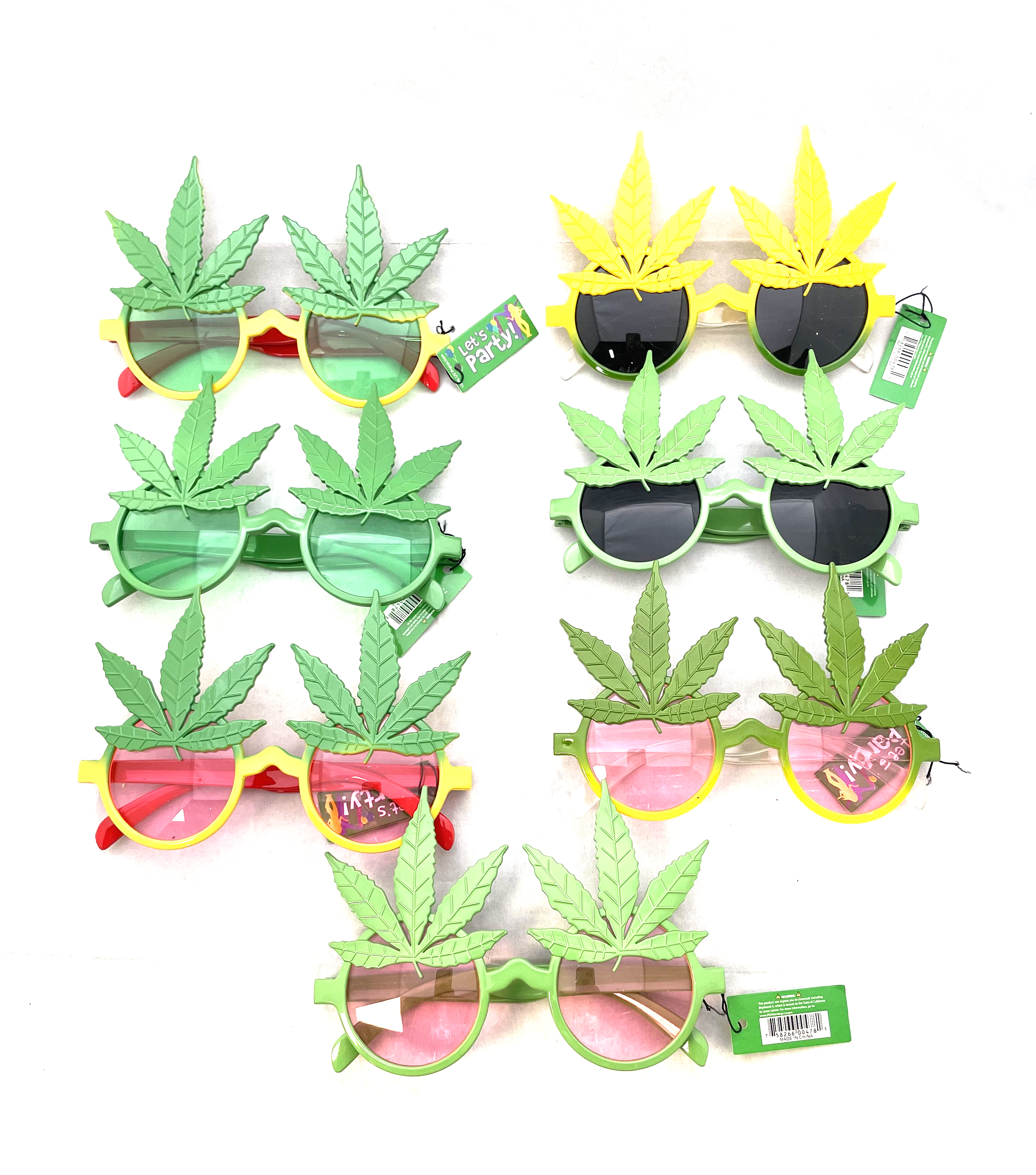Marijuana Leaf Party SUNGLASSES