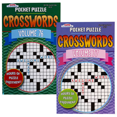 Crossword Pocket Puzzles2asst In Pdq Ppd $4.95