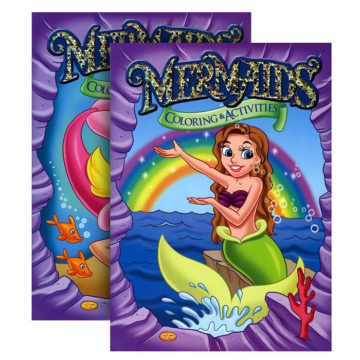 Mermaids Foil & Embossed ColorINg & Activity Book
