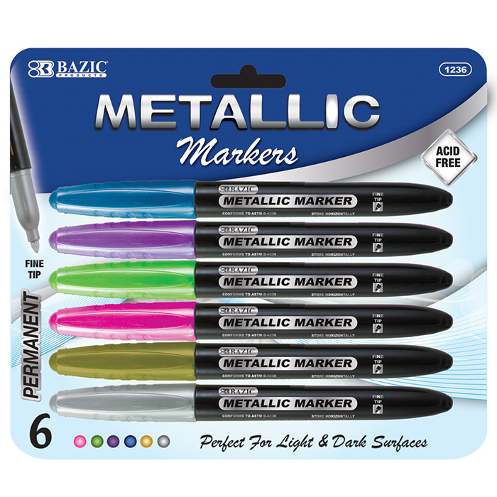 6 Metallic Markers