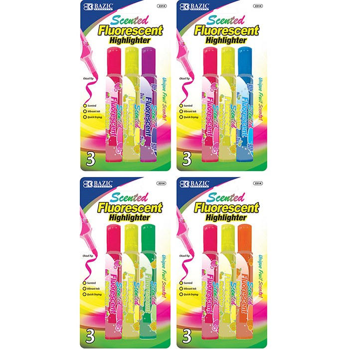 Fruit Scented Highlighters (3/Pack)