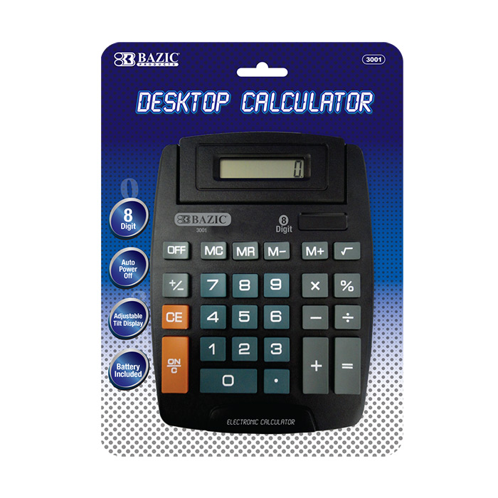 8-Digit Large Desktop CALCULATOR w/ Adjustable Display