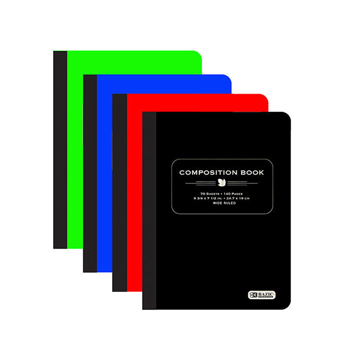 w/R 70 Ct. Poly Cover Composition Book
