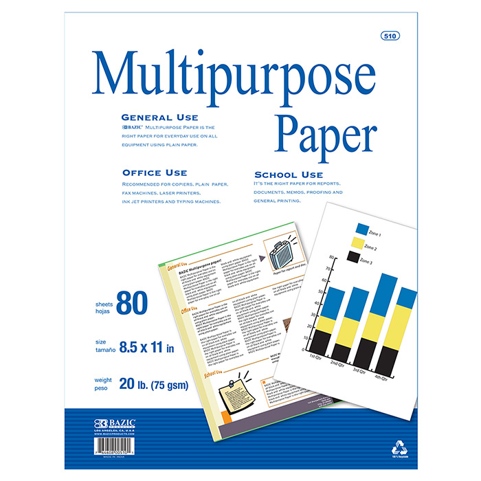 80 Ct. White Multipurpose Paper