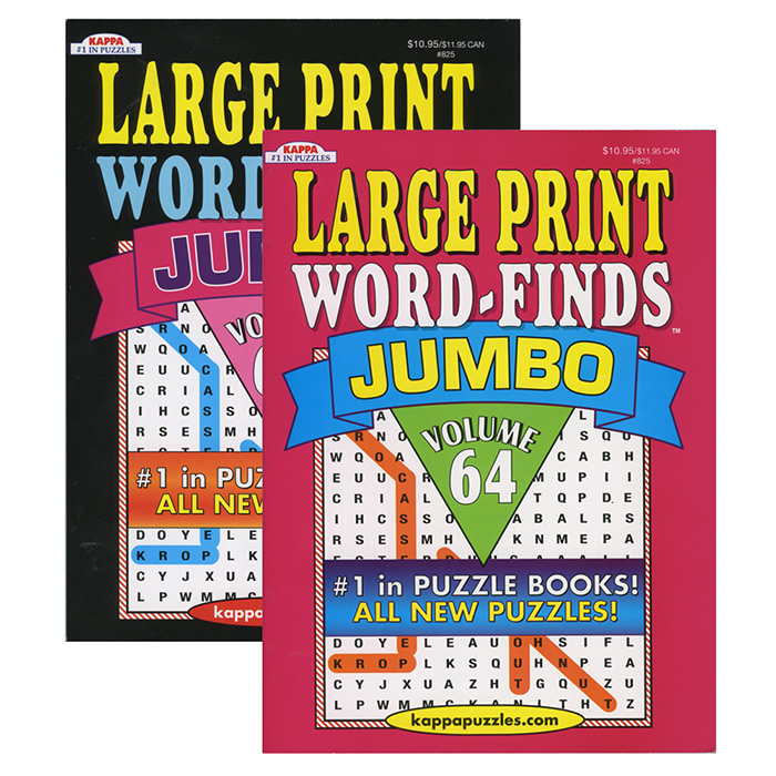 Kappa Jumbo Large Print Word Finds PUZZLE Book