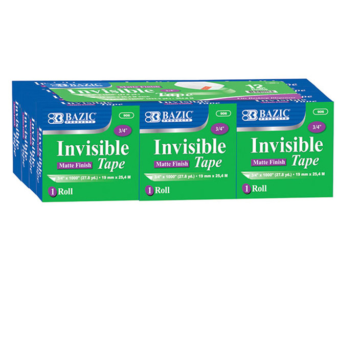 ''3/4'''' X 1000'''' Invisible TAPE Refill (12/Pack)''