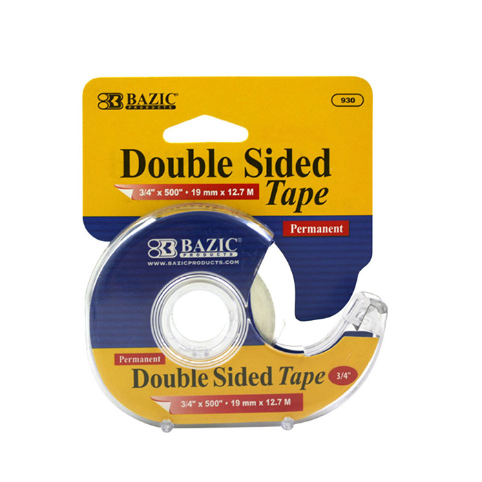''3/4'''' X 500'''' Double Sided Permanent Tape w/ Dispenser''
