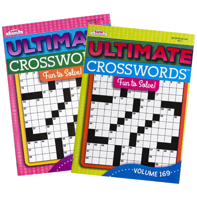 Crossword PUZZLE Book Ultimate2 Asst In Pdq #312made In Usa Ppd $4.95