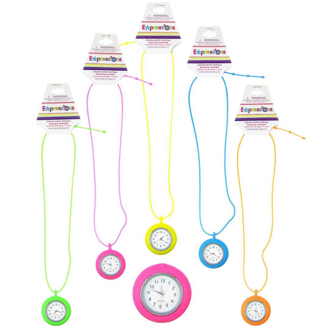 Neon Silicone Watch NECKLACEs