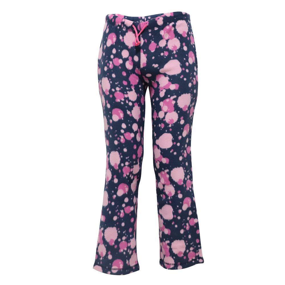 Women's Fleece Pajama Pants w/ PAINT Splatter Print - Size Small-2XL
