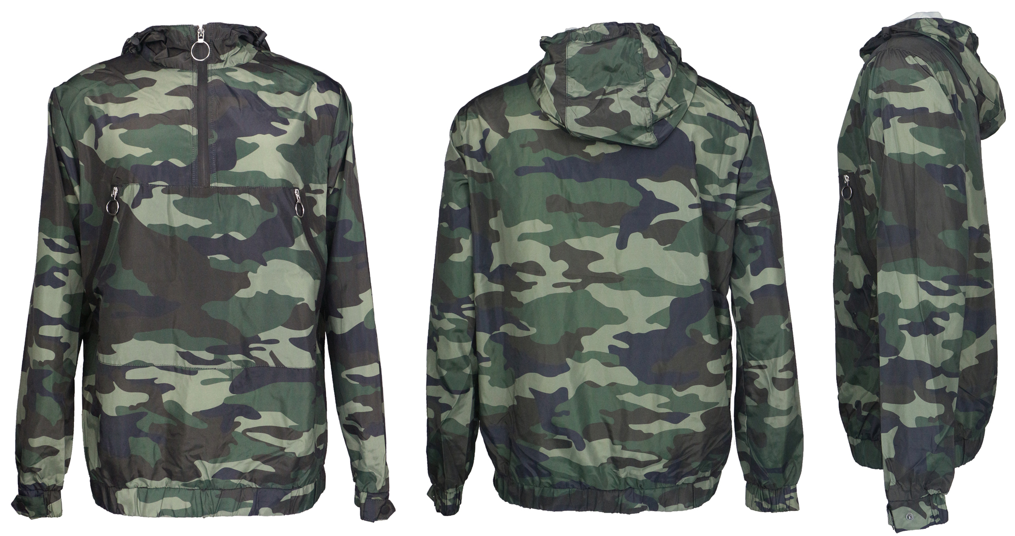 Men's Slim Fit Camouflage Waterproof Pullover JACKETs
