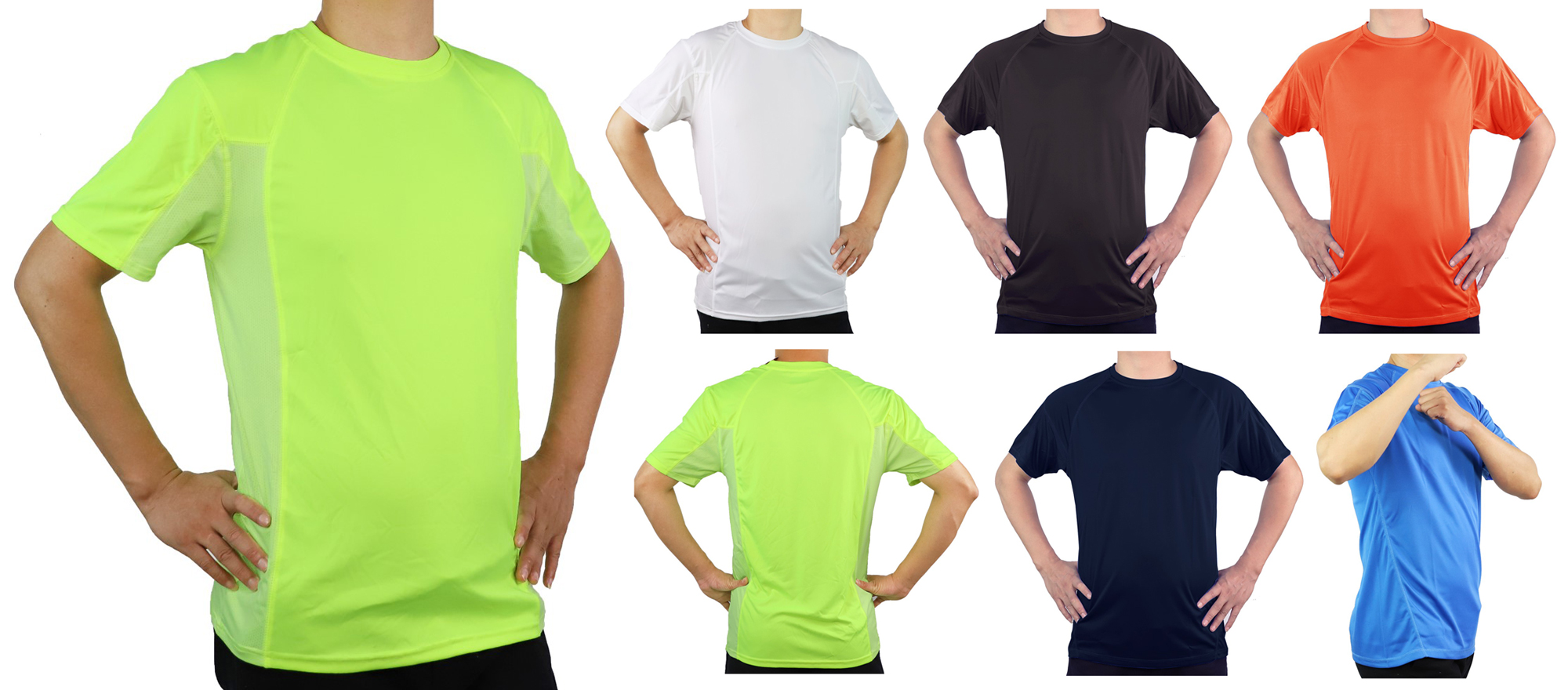 Men's Crew Performance Sport T-SHIRTs - Choose Your Color(s)