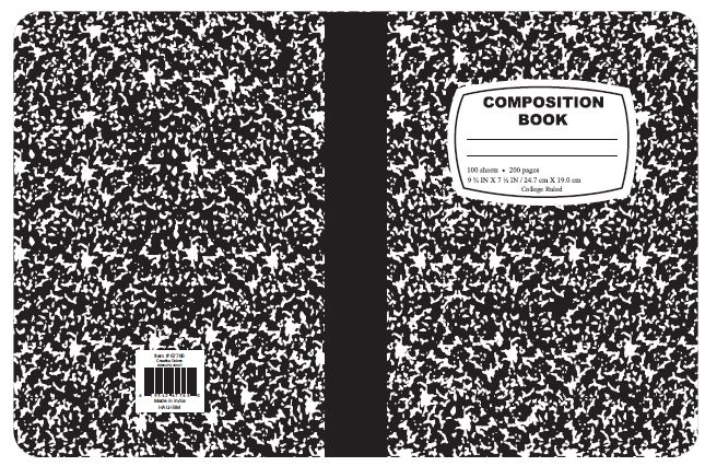 College Ruled Composition Books