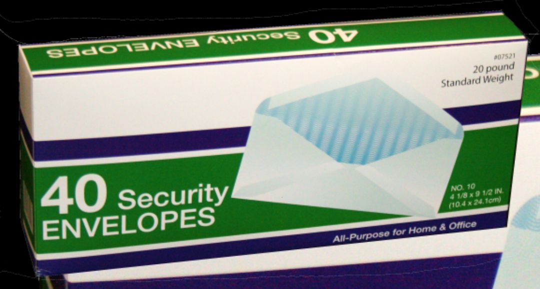 ENVELOPES #10 Security 40ct