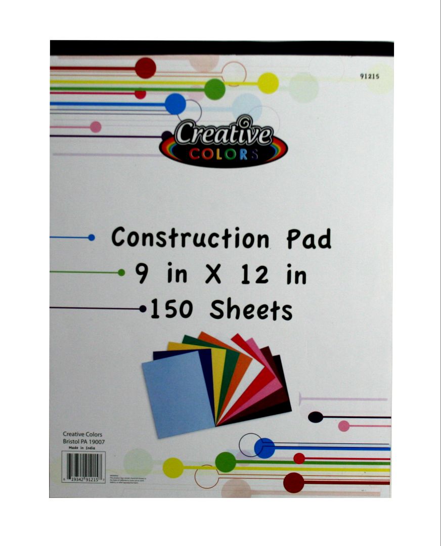  Jumbo Construction Paper Pads