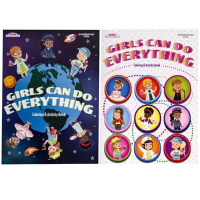 Color Activity BOOK Girls Cand Do Everything 2 Asst Flr Dspl