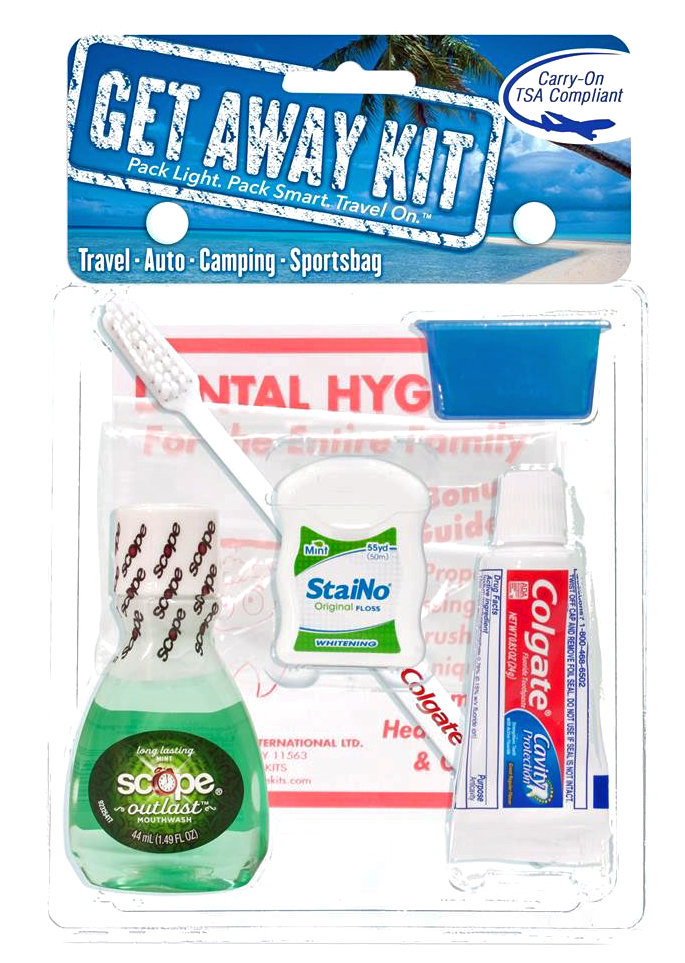 Travel Dental Hygiene Convenience Kits - 8 pc.