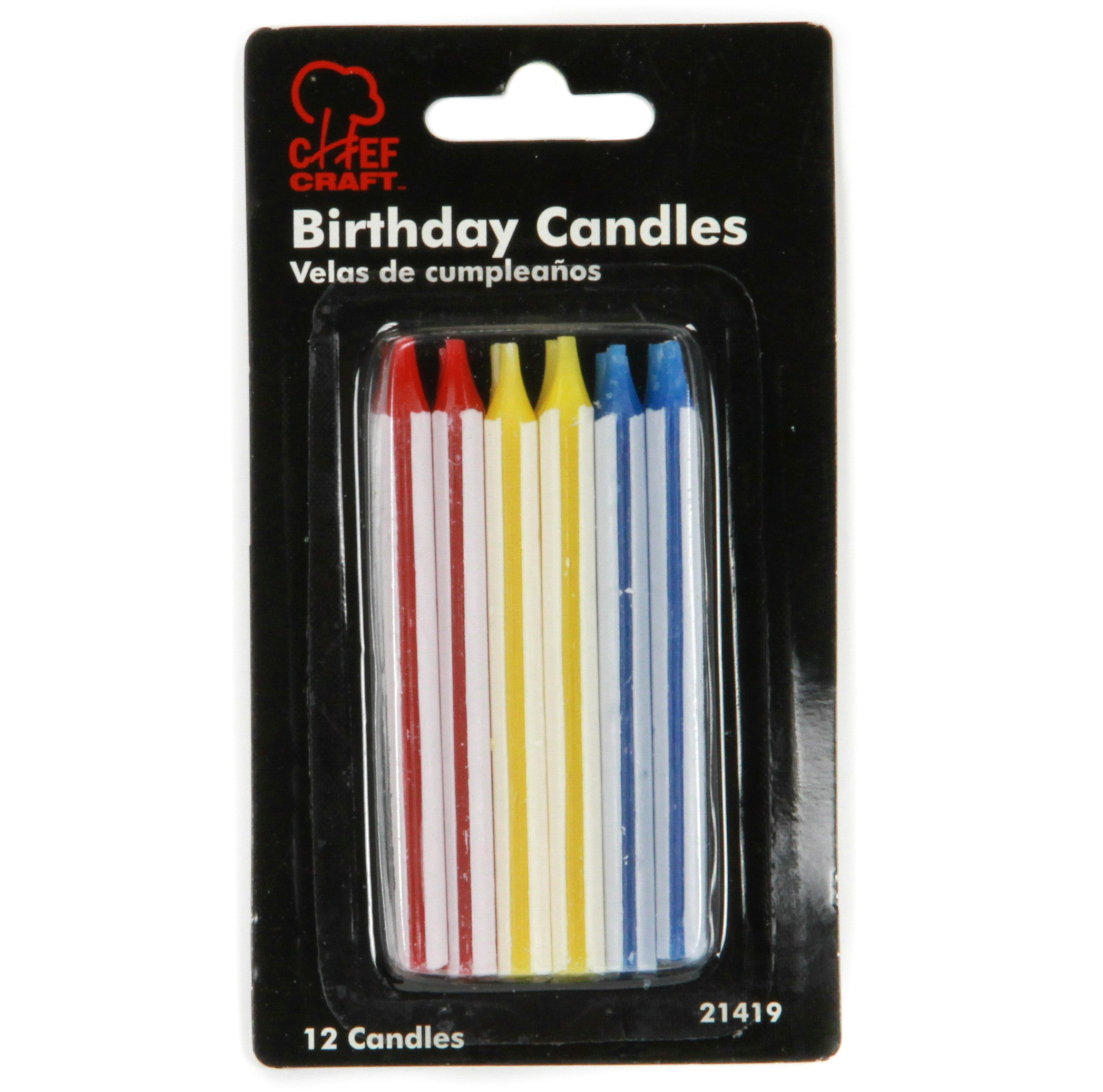 Large Birthday Candles 12Packs
