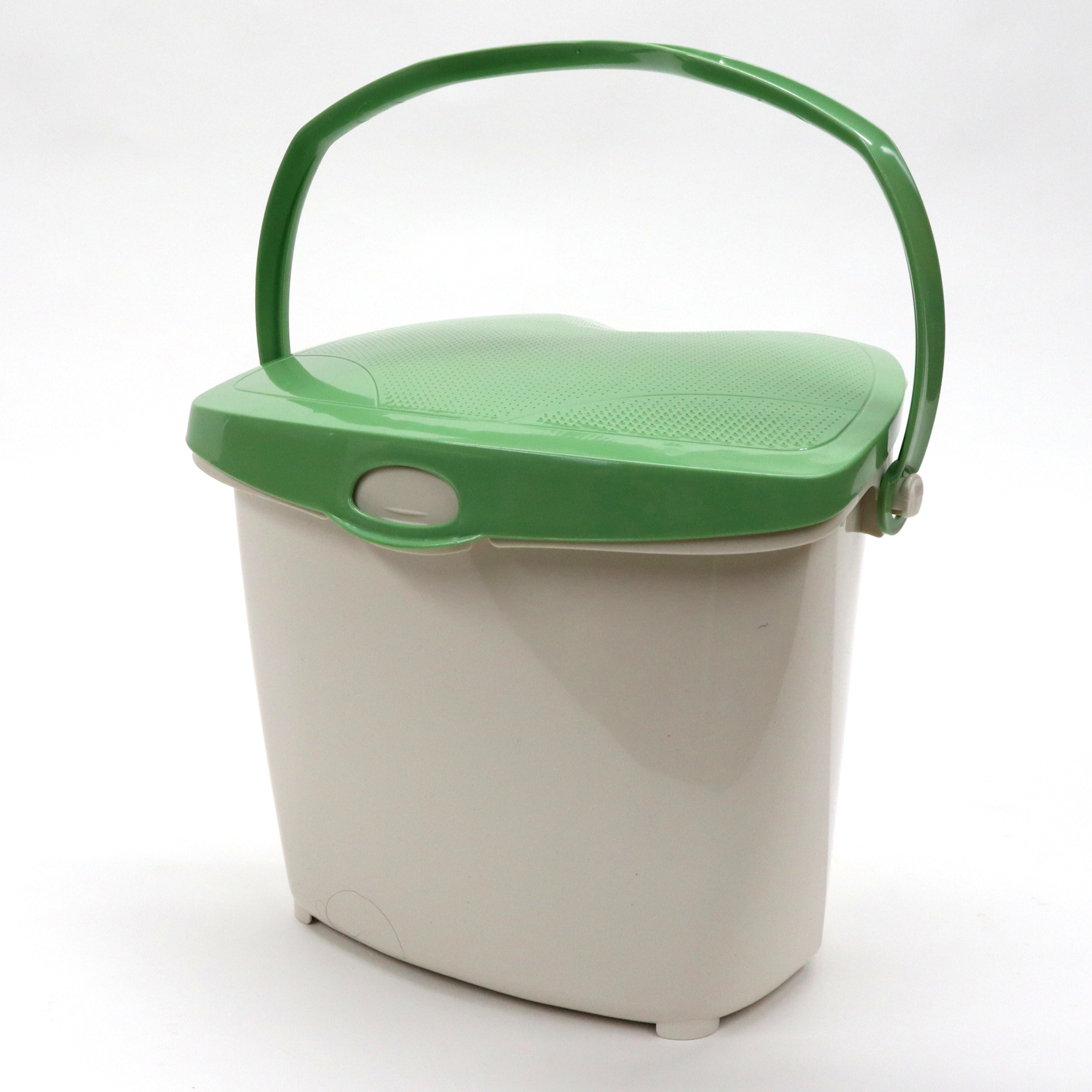 SureClose Kitchen Food Scrap Pail Containers w/ Eco Green Lid
