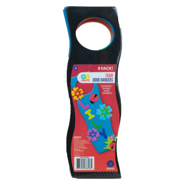 9 Pack Colorful Craft Foam Door Hangers