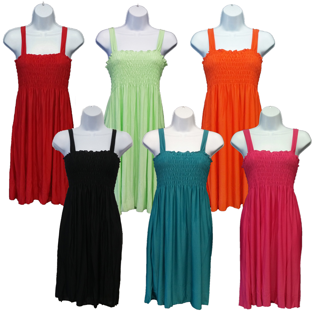solid color sundresses