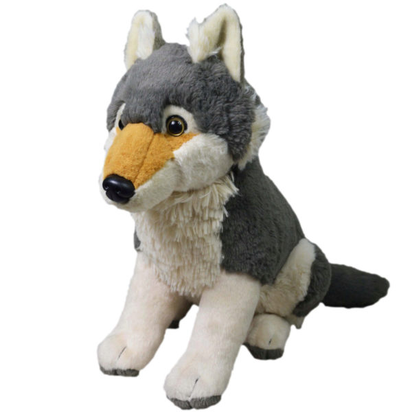 large plush wolf