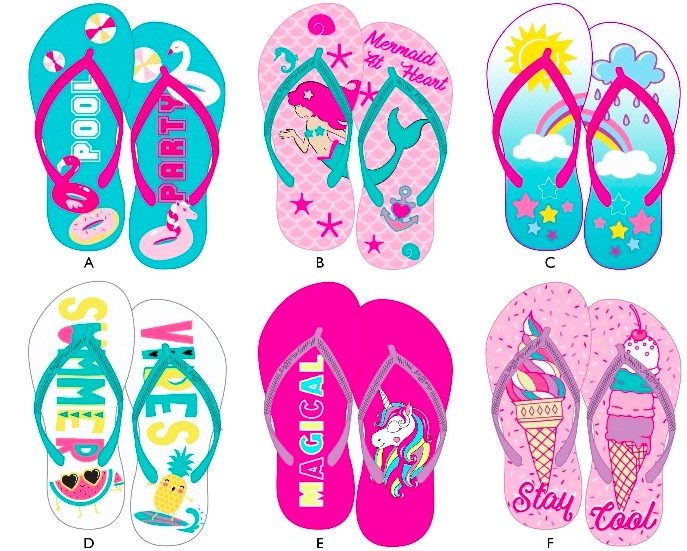 children's flip flops bulk