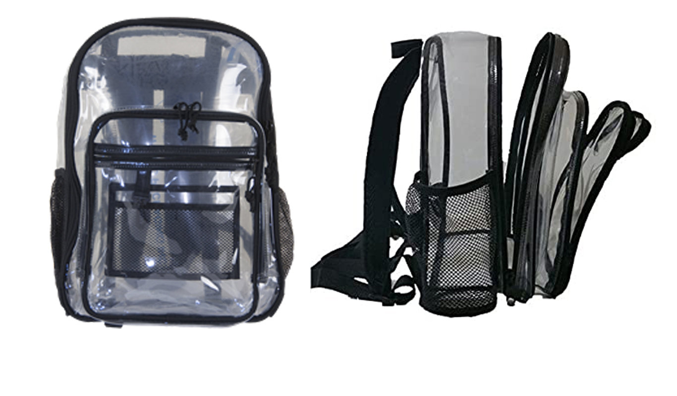 clear plastic backpacks in bulk