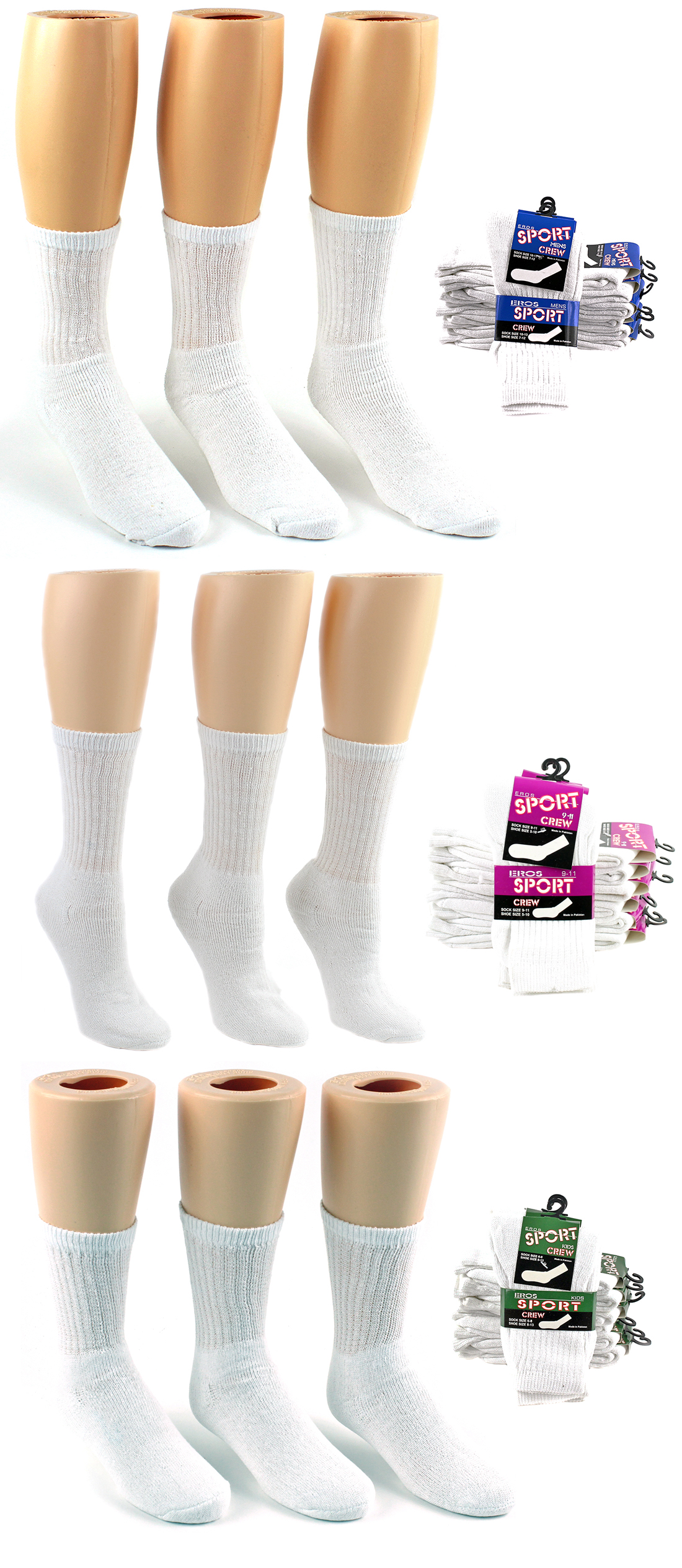 60 PAIRS OF MENS WHITE SPORT SOCKS ASSORTED SIZE 6-11 WHOLESALE JOB LOT