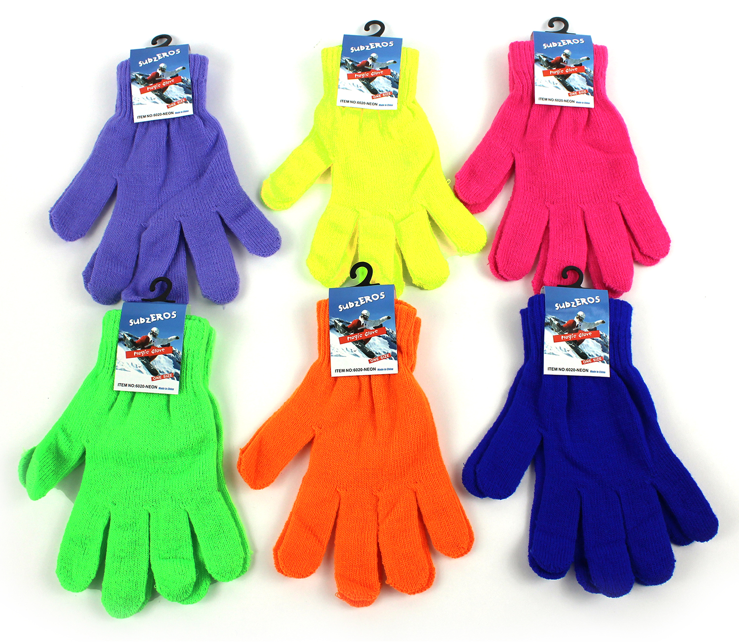 24 Winter Gripper Black Magic Gloves Unisex Men Ladies 1 size Wholesale 6 12 36 