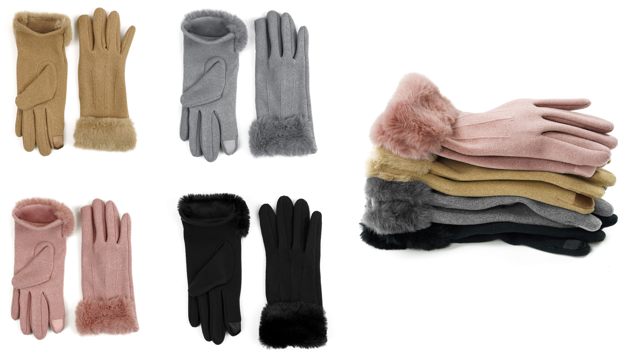 1~5 Dozens Christmas Winter Gloves Thermal Wool Knit Ski Xmas Wholesale Lots 