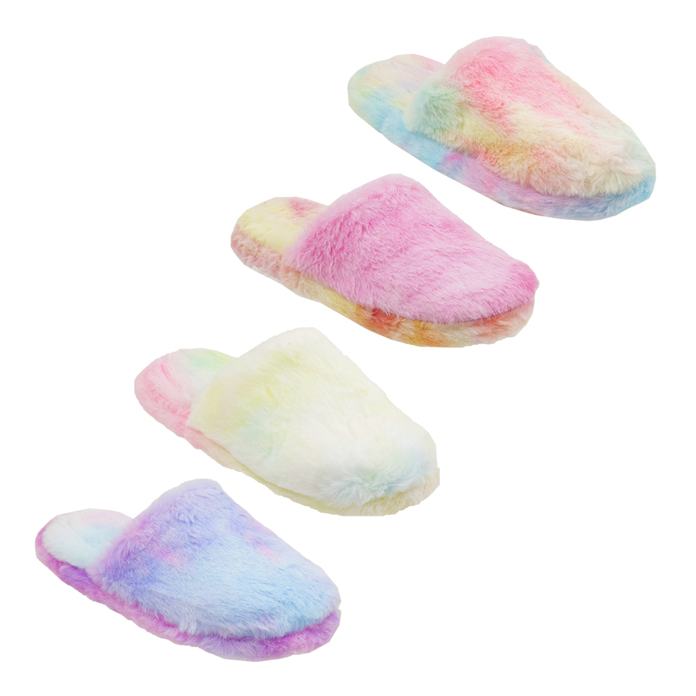 Worlds Softest Socks Zig Zag Pink Cozy Open Toe Slippers 