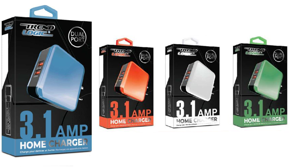 3.1 AMP Wall Chargers w/ Dual Port USB Adapter
